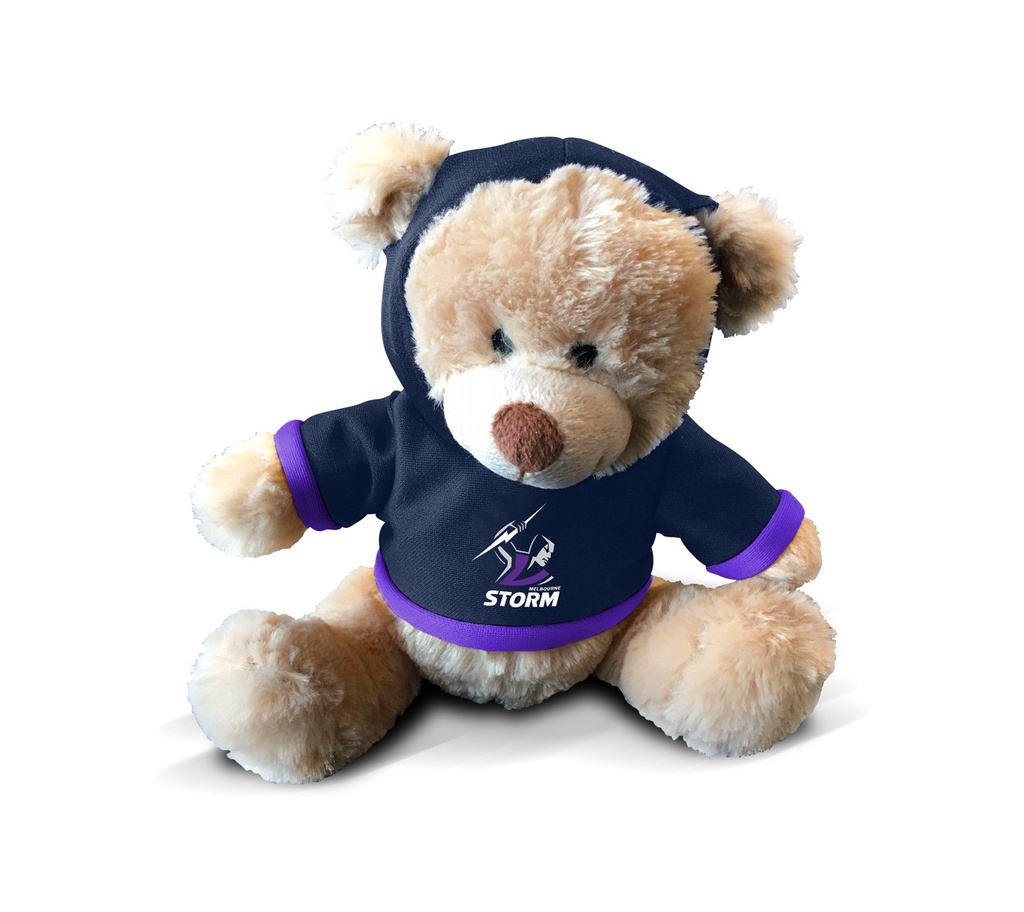 NRL Melbourne Storm - Plush Teddy With Hoodie