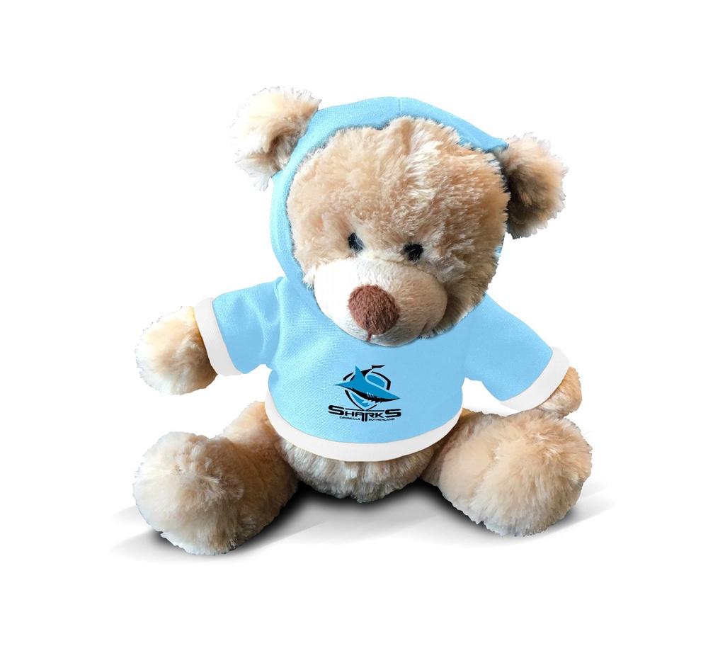 NRL Cronulla-Sutherland Sharks Plush Teddy with Hoodie