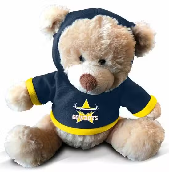 NRL North Queensland Cowboys - Plush Teddy with Hoodie