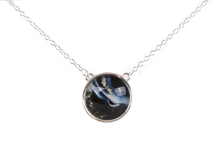Lily & Mae - Silver Resin Necklace