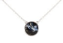 [237701] Lily & Mae - Silver Resin Necklace (Black)