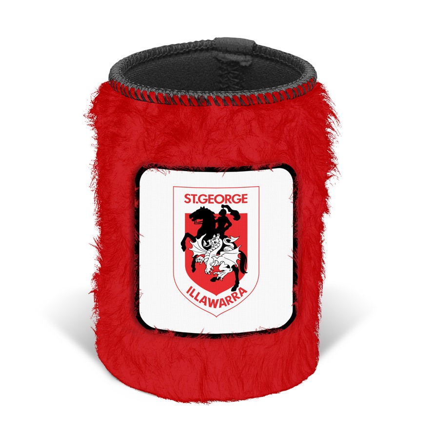 NRL St. George Illawarra Dragons Fluffy Can Cooler