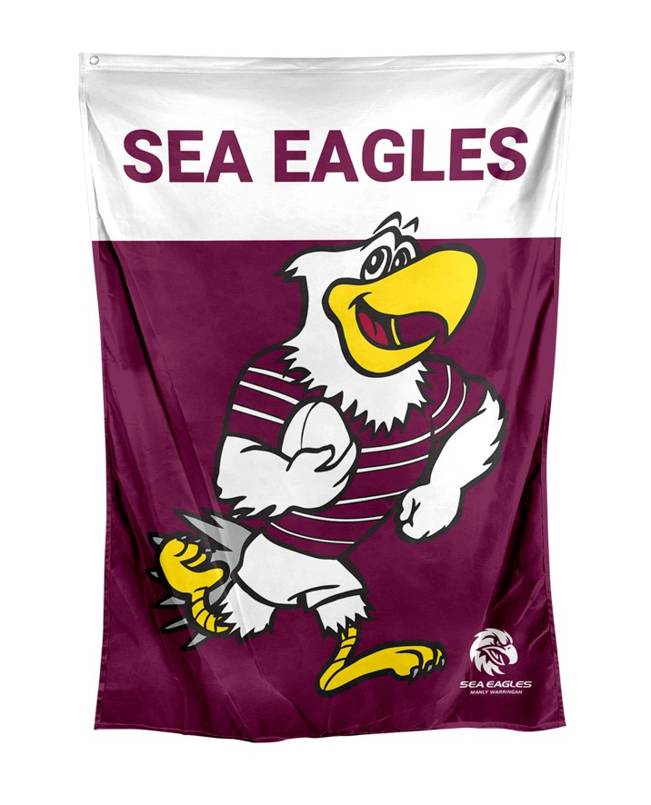 NRL Manly Warringah Sea Eagles Mascot Wall Flag