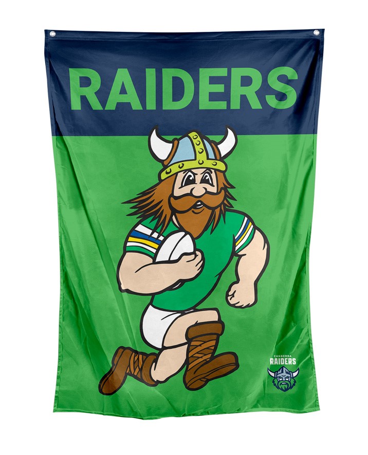NRL Canberra Raiders Mascot Wall Flag