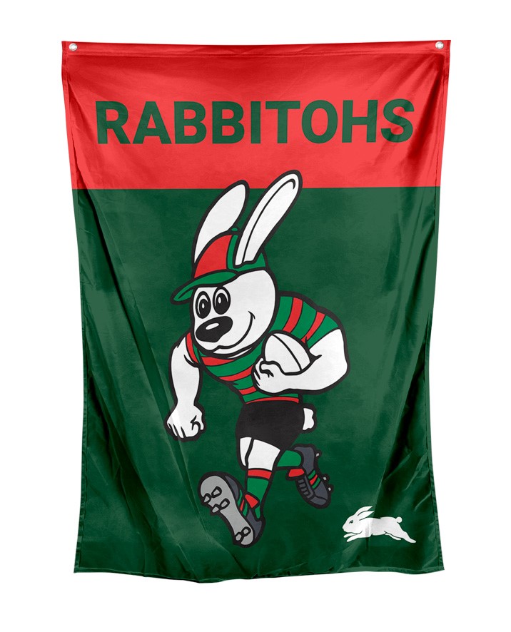 NRL South Sydney Rabbitohs Mascot Wall Flag
