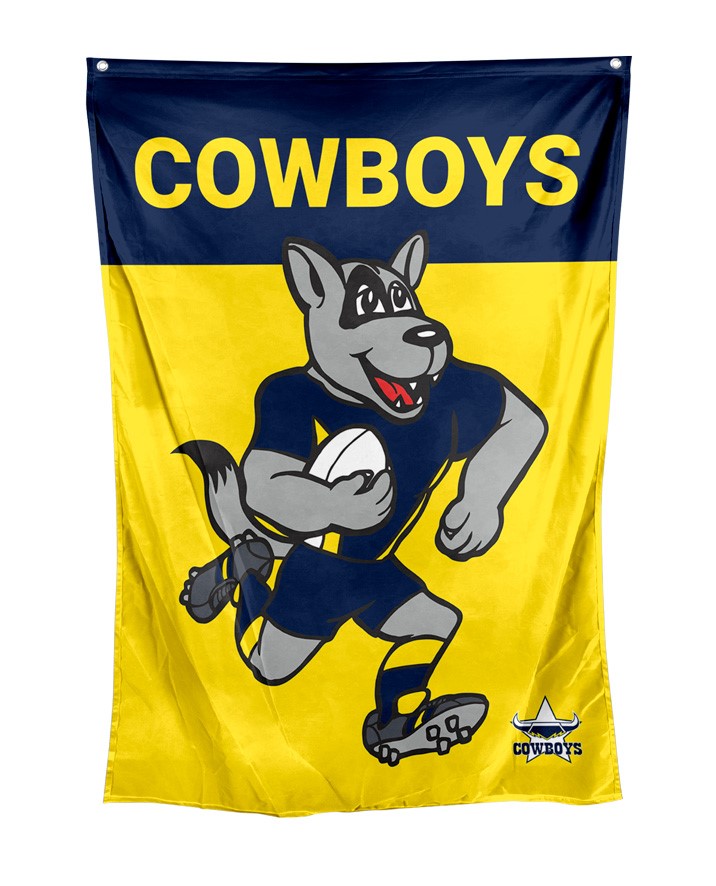 NRL North Queensland Cowboys Mascot Wall Flag