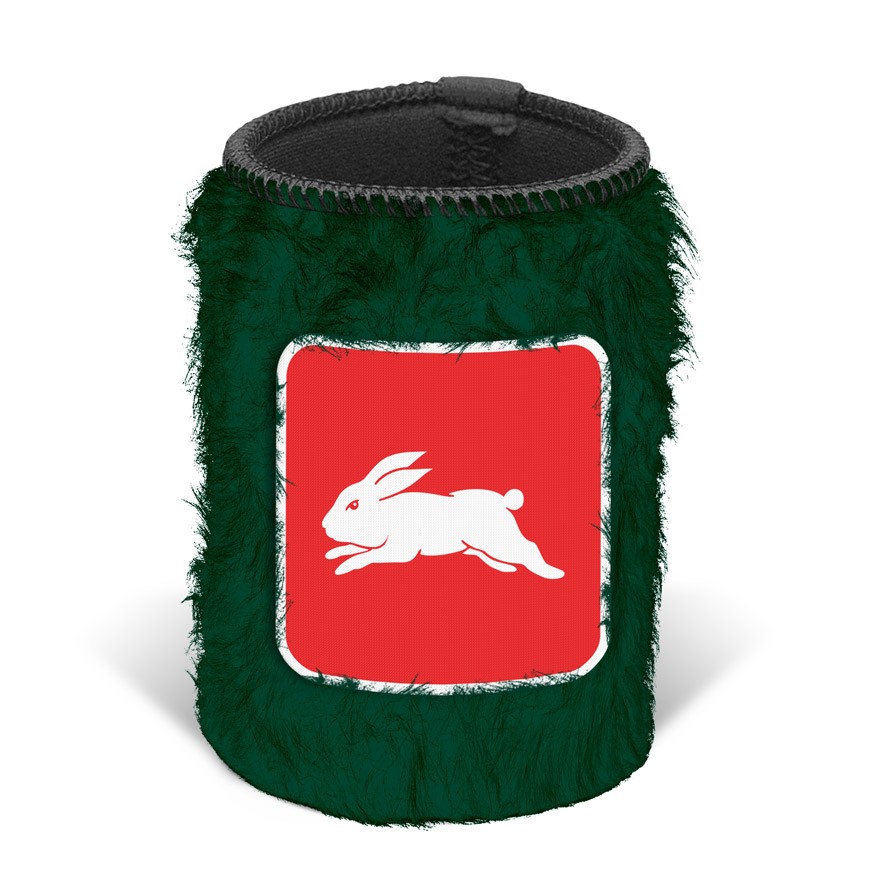 NRL South Sydney Rabbitohs Fluffy Can Cooler