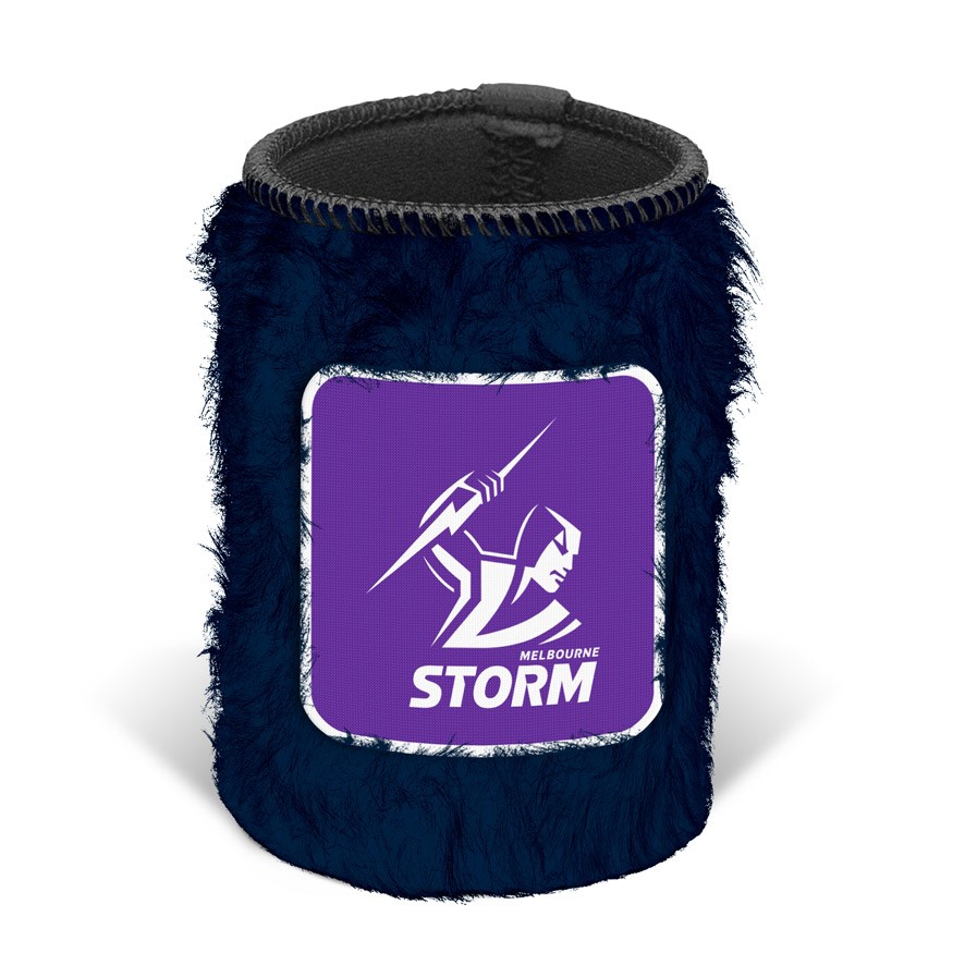 NRL Melbourne Storm Fluffy Can Cooler