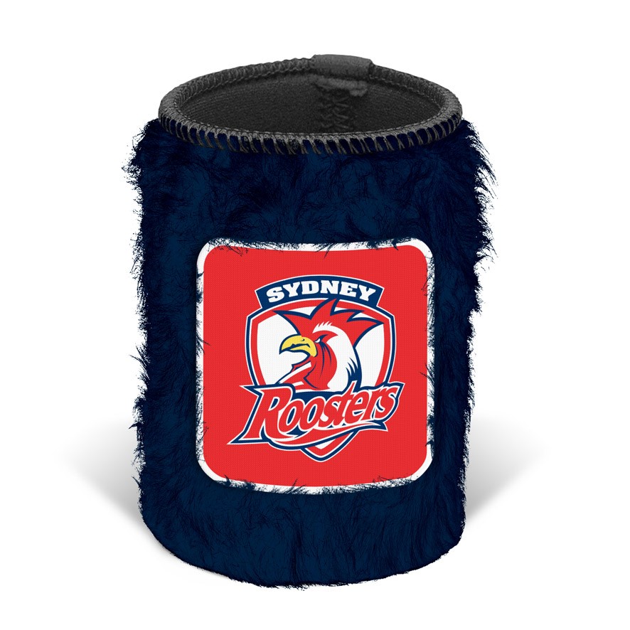 NRL Sydney Roosters Fluffy Can Cooler