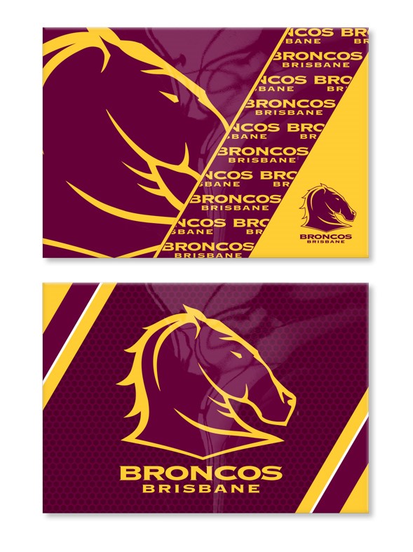 NRL Brisbane Broncos Magnet Set