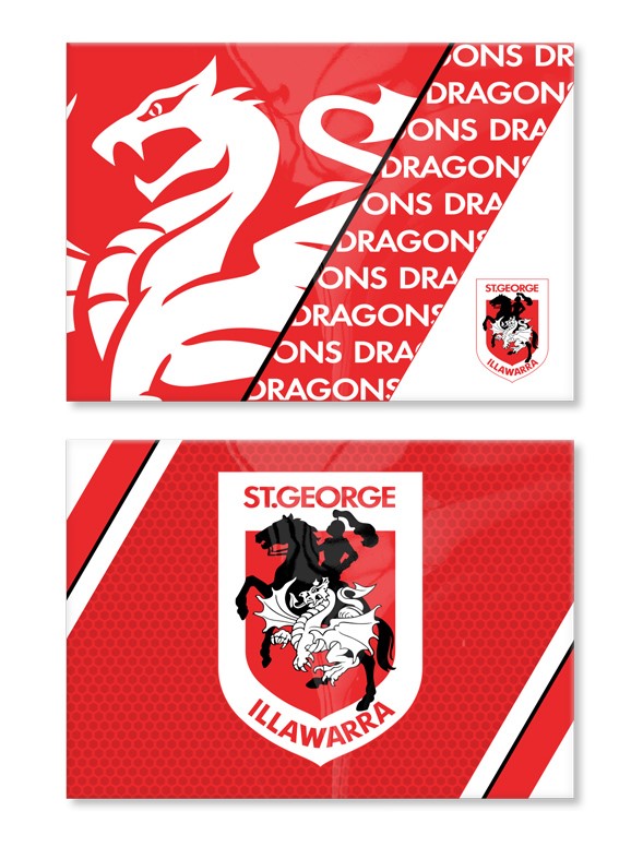NRL St. George Illawarra Dragons Magnet Set