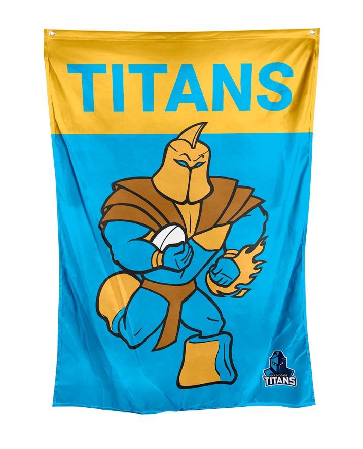 NRL Gold Coast Titans Mascot Wall Flag