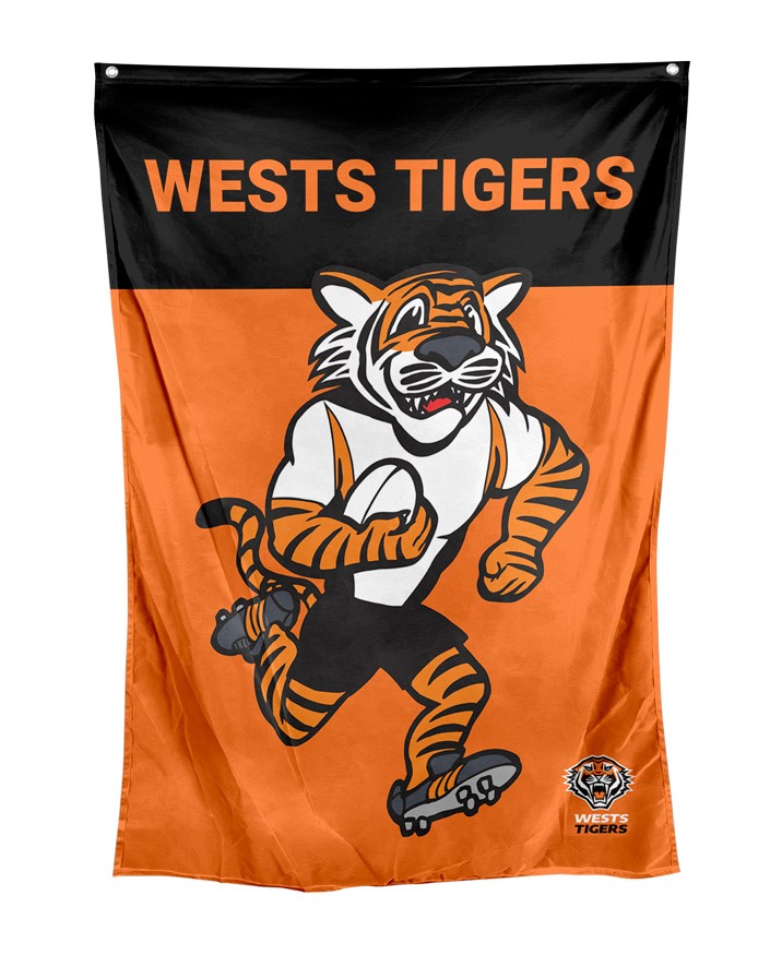 NRL Wests Tigers Mascot Wall Flag