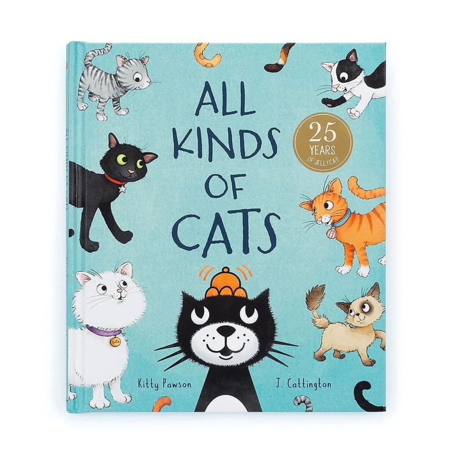Jellycat All Kinds Of Cats Board Book