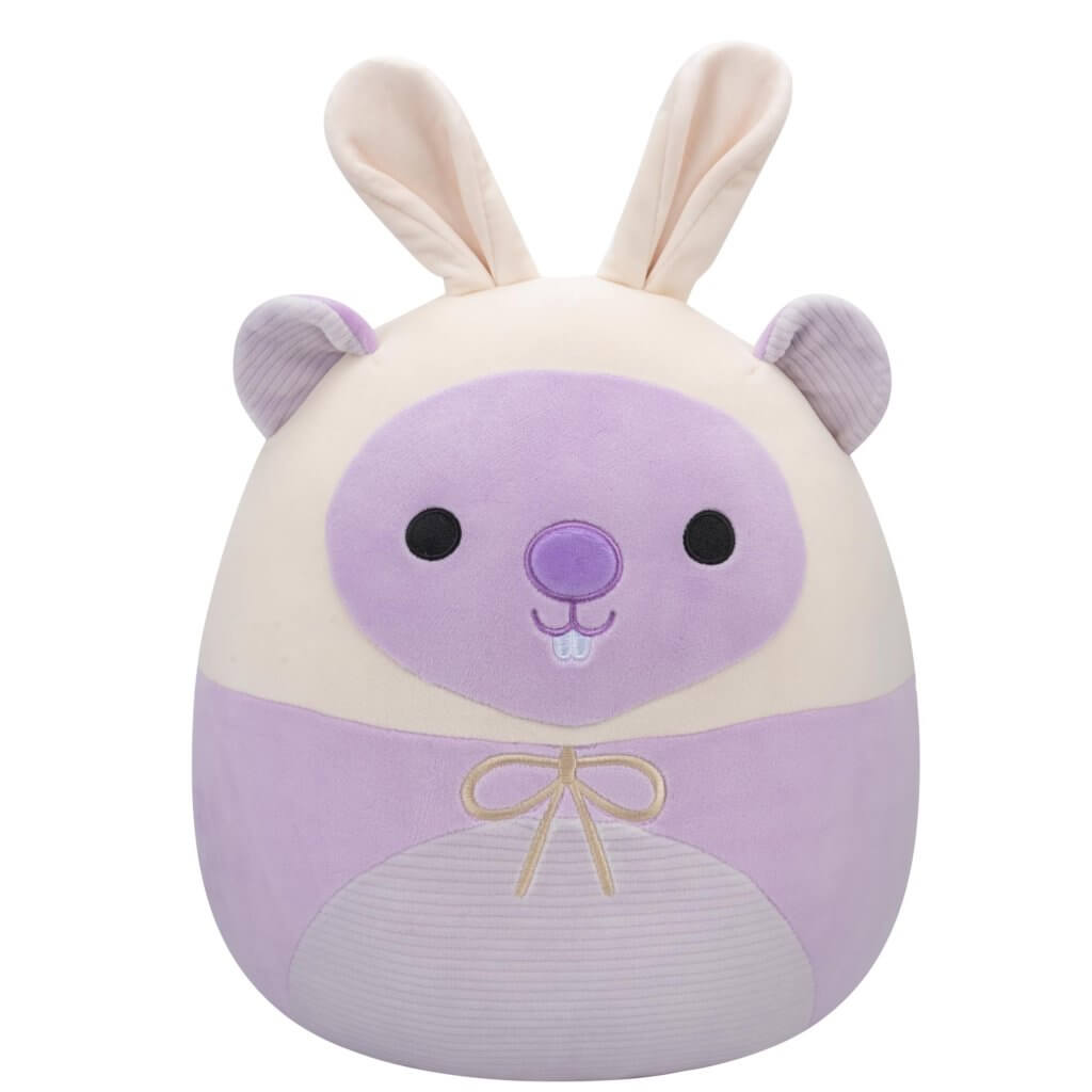 Easter 5 Inch Squishmallows Javari the Groundhog with Bunny Ears
