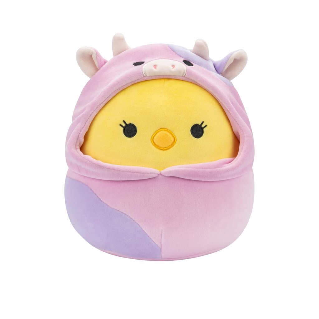 Easter Squishmallows 12" Aimee the Chick in Cow Costume