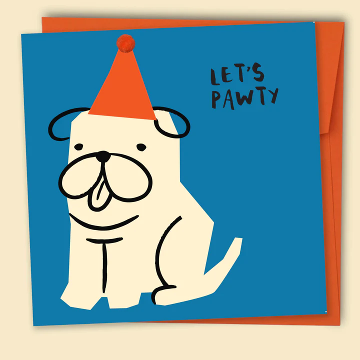 Let's Pawty - BLUE - Papernest Designs