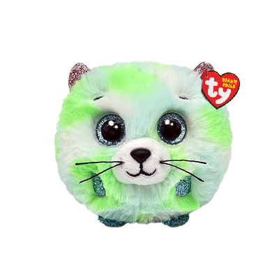 Evie the Green Cat - Ty Beanie Balls (Puffies)