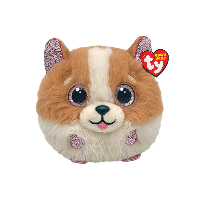 Tanner the Brown/White Dog - Ty Beanie Balls (Puffies)