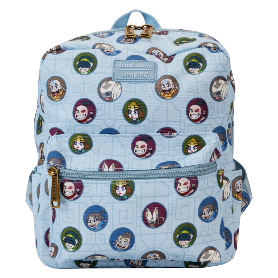 Avatar The Last Airbender - All-Over-Print Square Nylon Mini Backpack - Loungefly