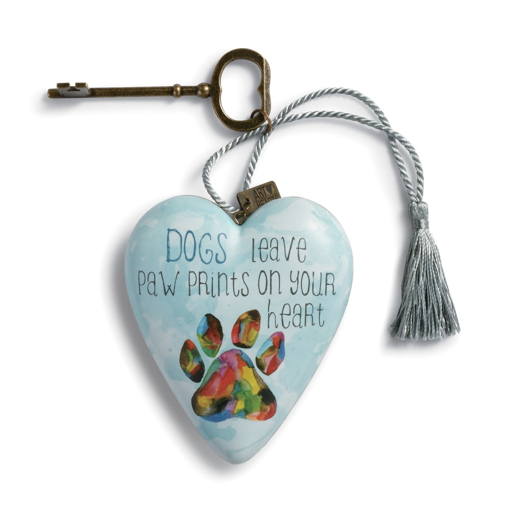 Demdaco Art Hearts - Paw Prints
