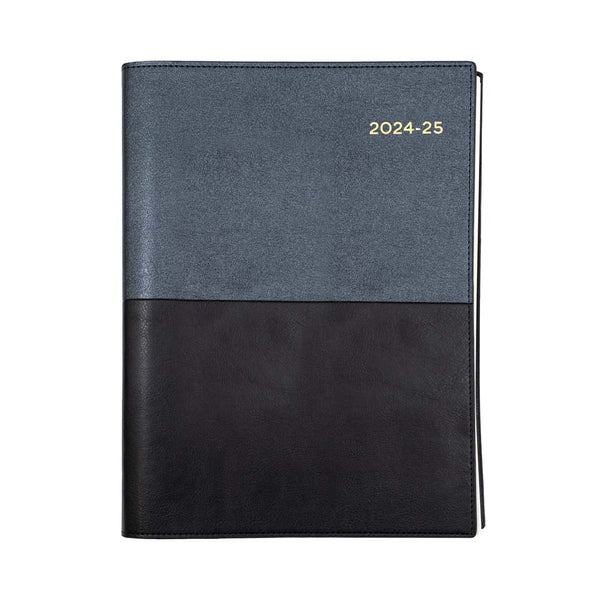 Collins Financial Year Diary 2024-2025 Vanessa A4 Day to a Page (Black)