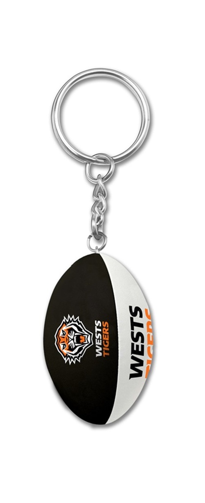 NRL Wests Tigers Ball Keyring