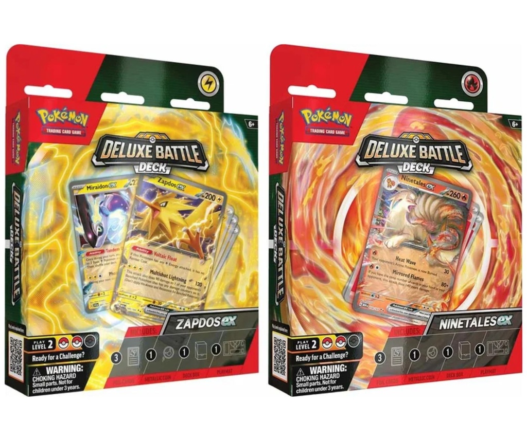 Pokémon Ninetales ex & Zapdos ex Deluxe Battle Deck