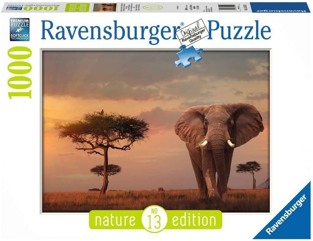 Elephant of the Massai Mara 1000pc Puzzle - Ravensburger