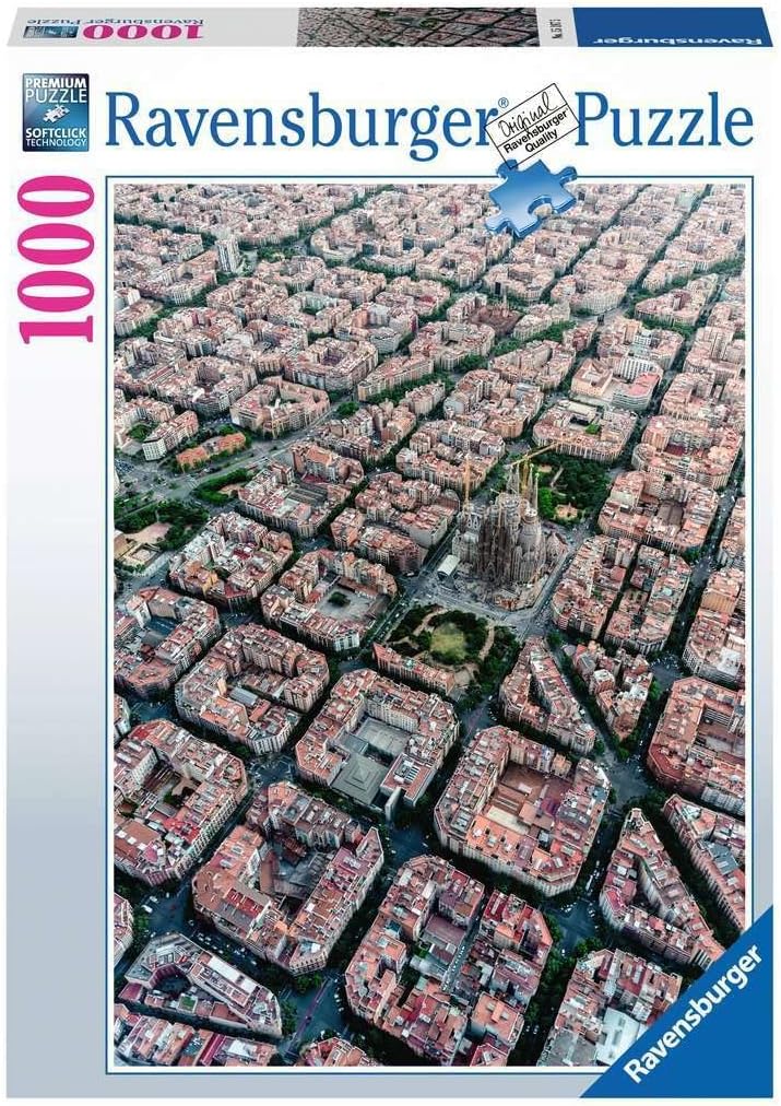 Barcelona From Above 1000pc Ravensburger Puzzle
