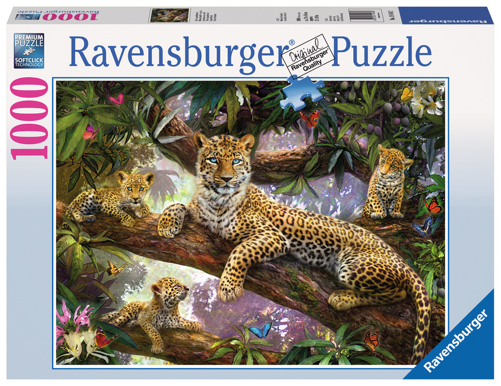 Leopard Family 1000pc Ravensburger Puzzle