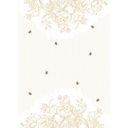 [238052] Beeutiful Bees Tea Towel - Gold Flower