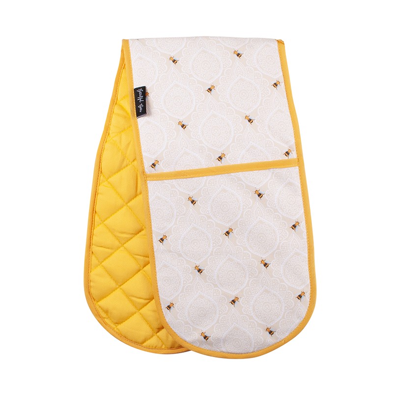 Beeutiful Bees Double Oven Mitt - Baroque