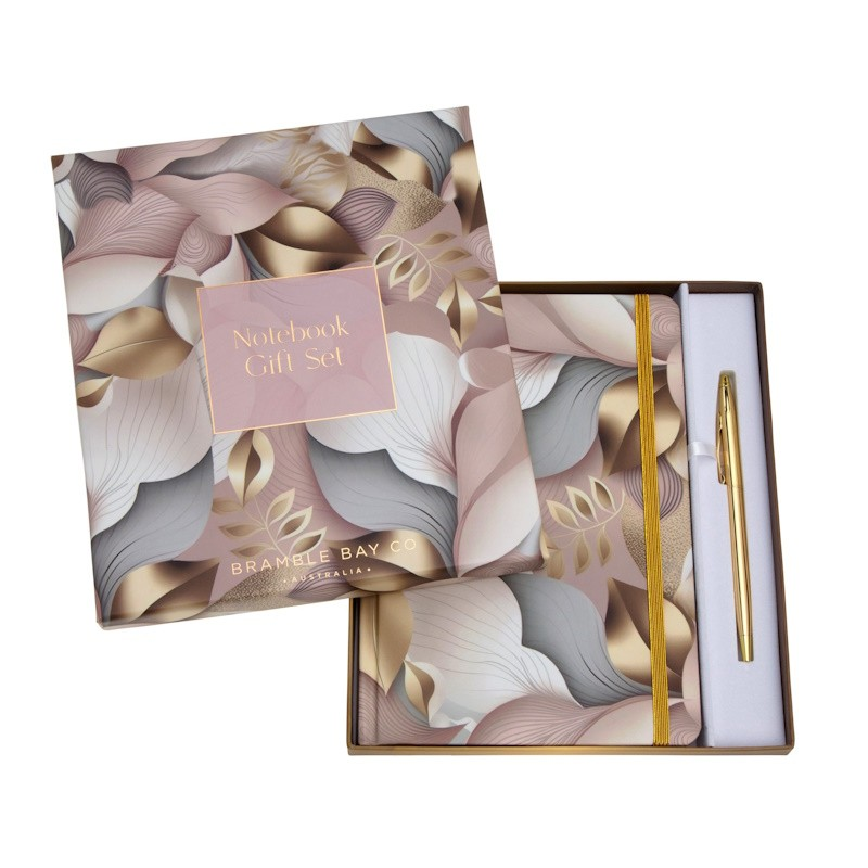 Elegance Musk & Gardenia Notebook & Pen Set - Bramble Bay Co