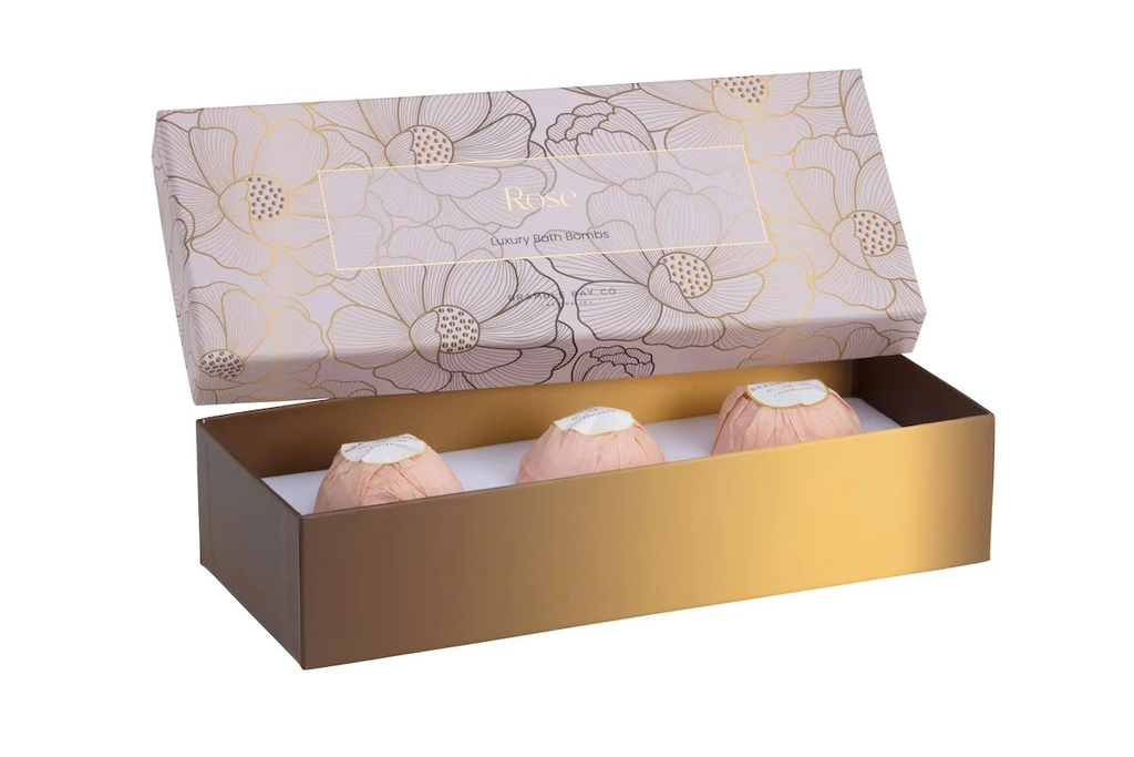 Rose Elegance Bath Bombs 3 Pack - Bramble Bay Co