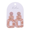 [KIK110] Kiki Pink Pattern Earrings