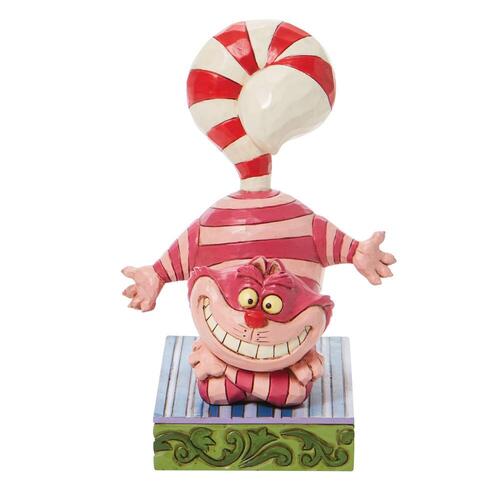 Alice in Wonderland: Cheshire Cat 'Candy Cane Cheer' Figurine - Disney Traditions by Jim Shore