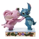 Lilo & Stitch - Angel and Stitch 'Mistletoe Kisses' Figurine - Disney Traditions by Jim Shore