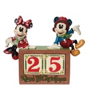 "The Christmas Countdown" Mickey and Minnie Advent Calendar Figurine - Disney Traditions by Jim Shore