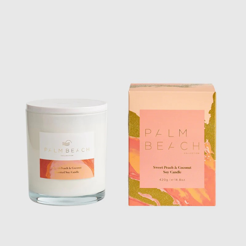 Sweet Peach & Coconut - Standard Candle - Palm Beach Collection