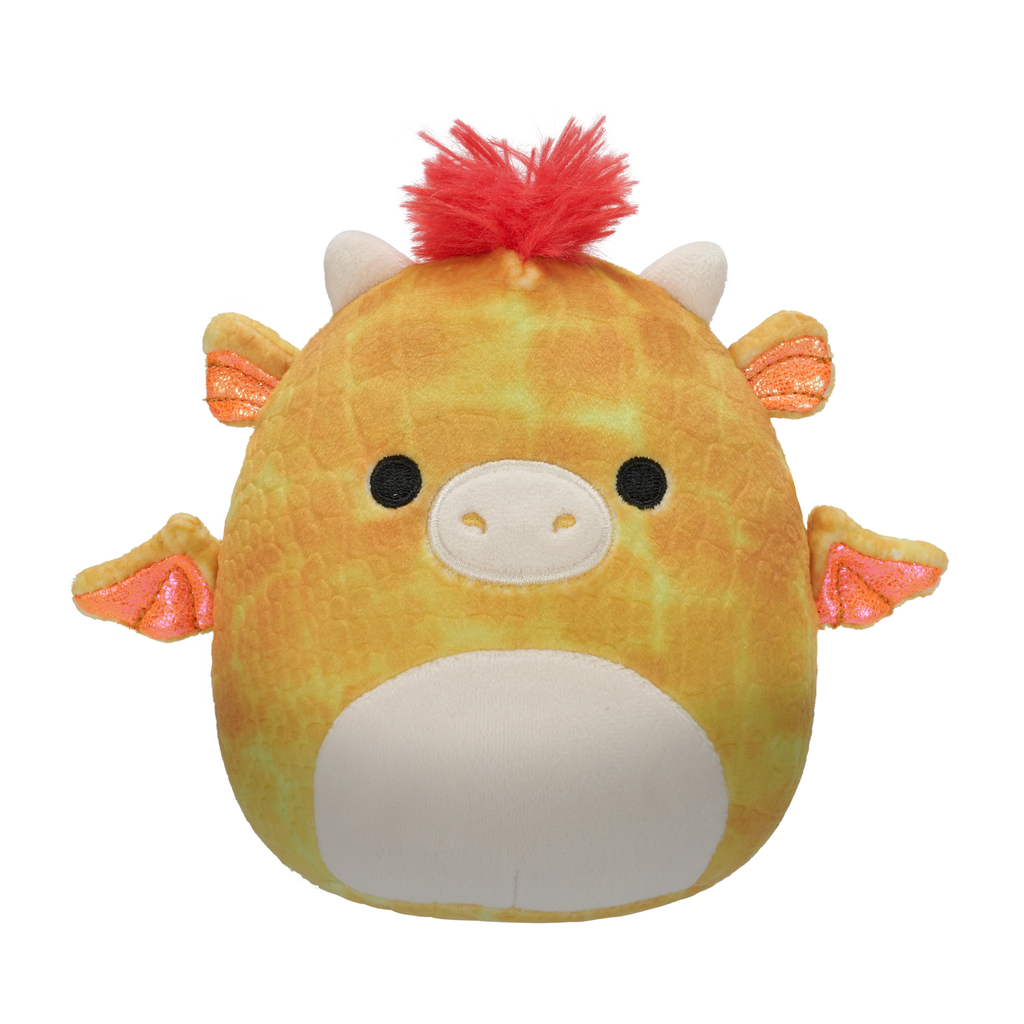 Dieric the Yellow Textured Dragon 5 Inch Squishmallows Wave 18