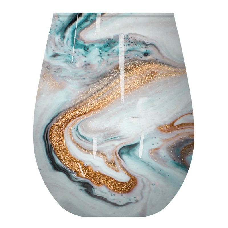 White Musk 380g Scented Soy Candle in Ice Blue - Lily & Mae