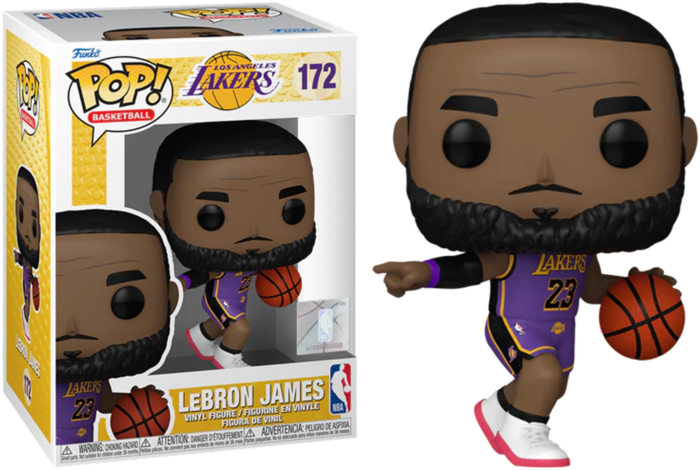 NBA: Lakers - LeBron James (Purple Uniform #26) Funko Pop! Vinyl Figure #172