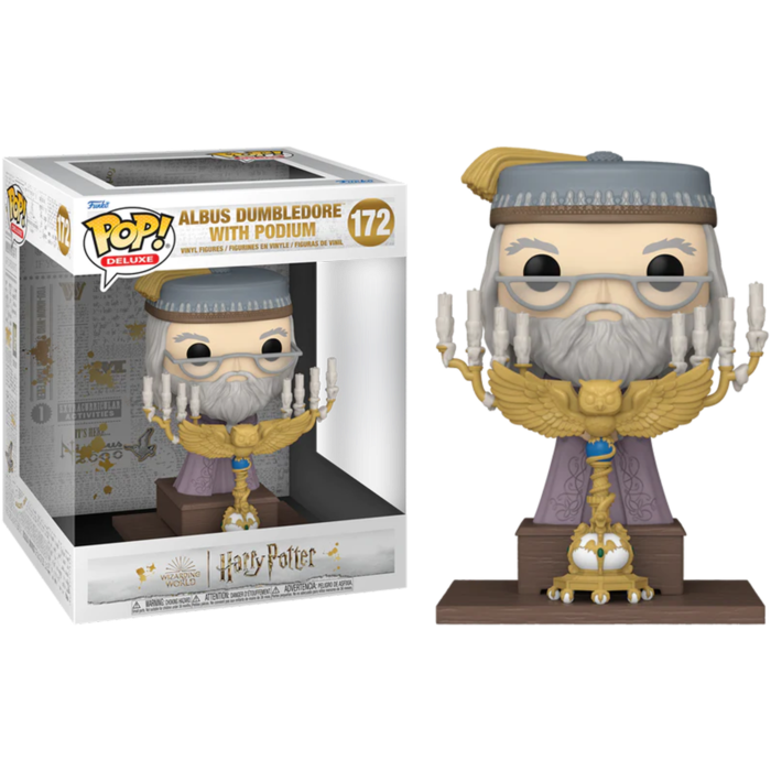Harry Potter - Albus Dumbledore with Podium Deluxe Funko Pop! Vinyl Figure #172