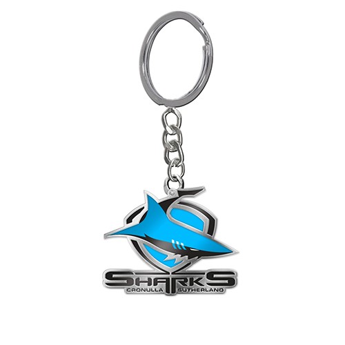 NRL Cronulla-Sutherland Sharks Enamel Keyring