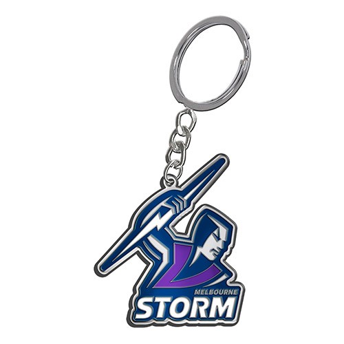 NRL Melbourne Storm Enamel Keyring