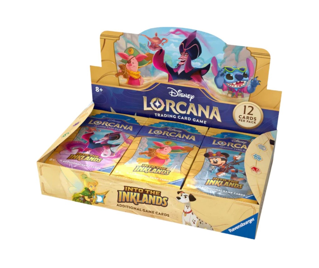 Disney Lorcana Trading Cards Into The Inklands Sealed Booster Box