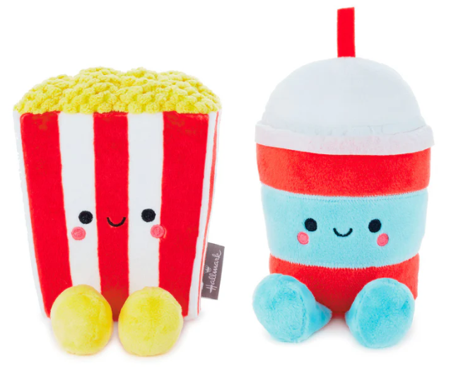 Hallmark Better Together Magnetic Plush - Popcorn and Slushie