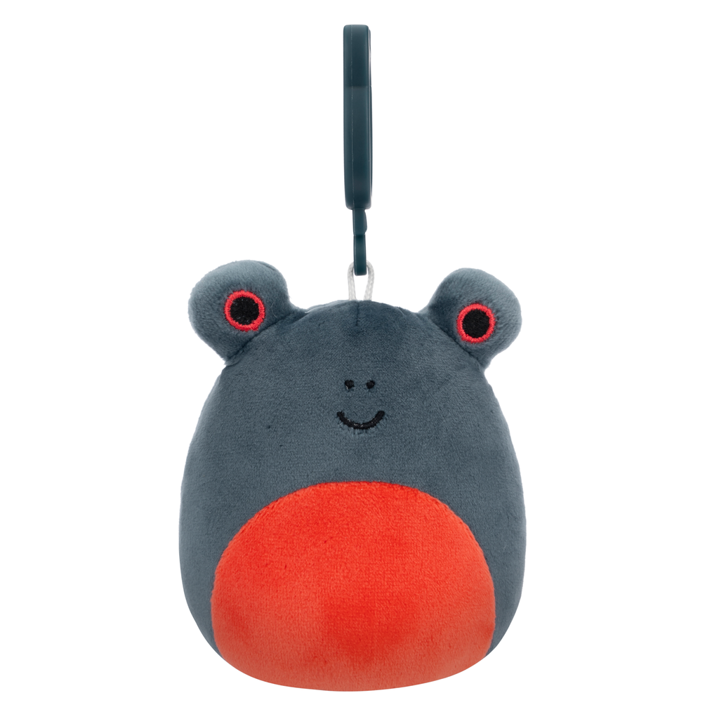 Jameel the Black and Red Frog 3.5 inch Squishmallows Squishmallows Clip-On Wave 20