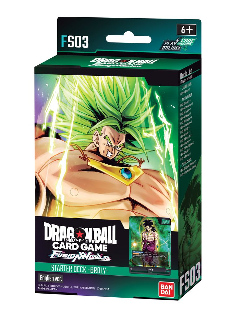 Broly [FS03] Dragon Ball Super Card Games Fusion World - Starter Deck Display Box